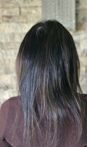 Full-length transformation result in the studio